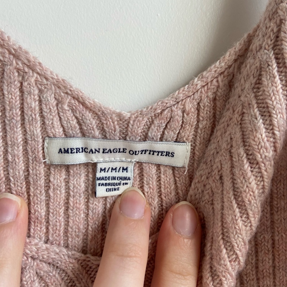 American Eagle Mauve Knit Tank Top - Picture 3 of 3